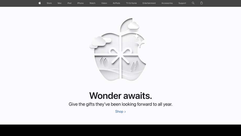 Apple website exapmle