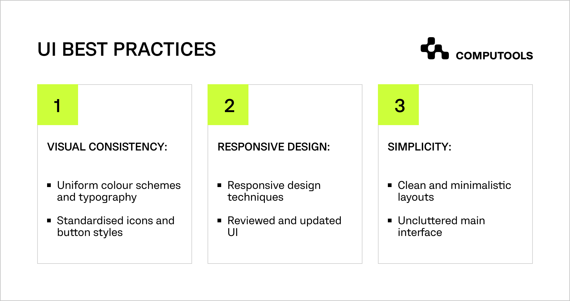 UI best practices for banking apps