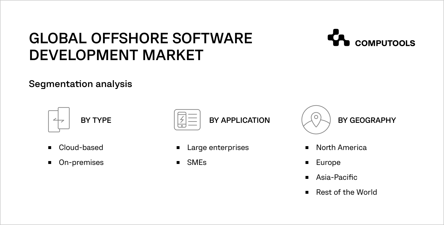 Segmentation analysis of global offshore software development market