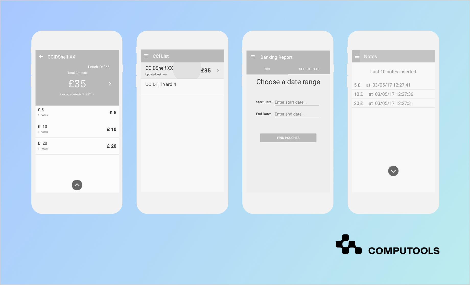 Wireframes and prototypes for CCI Assistant